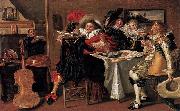 Dirck Hals Merry Company at Table Spain oil painting artist